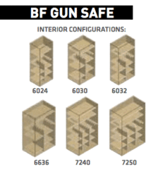 AMSEC BF6030 Gun 2 Hour Fire Rated Safe