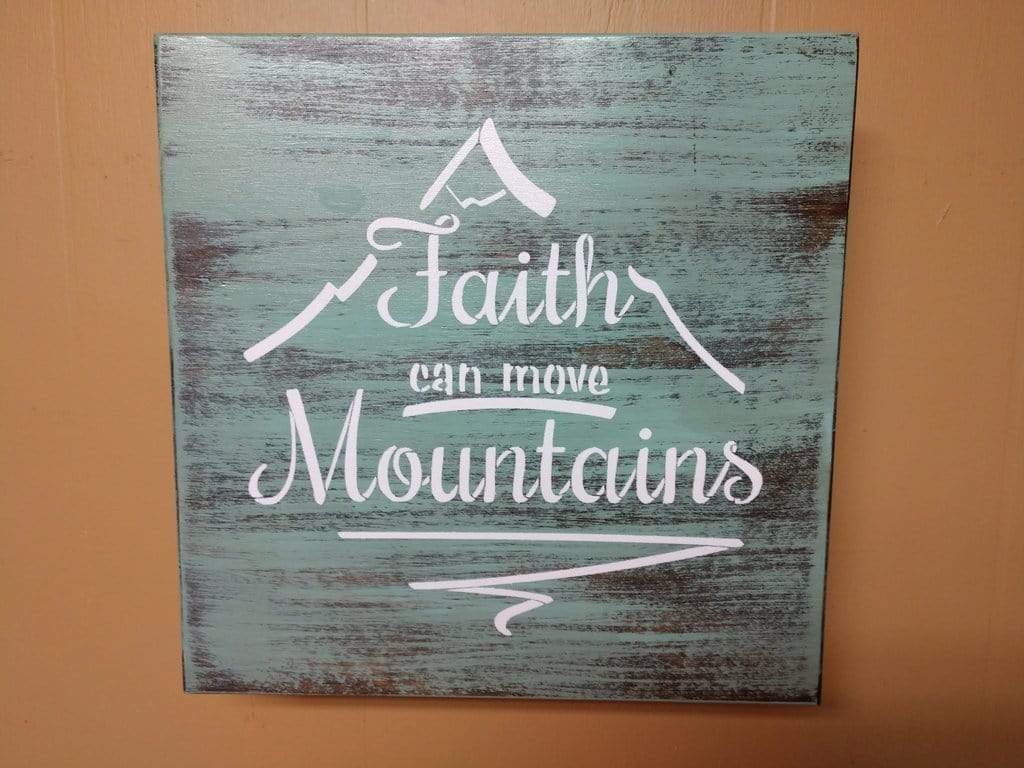 Liberty Home "Faith Moves" Mini Wall Art Box Armadillo Safe and Vault