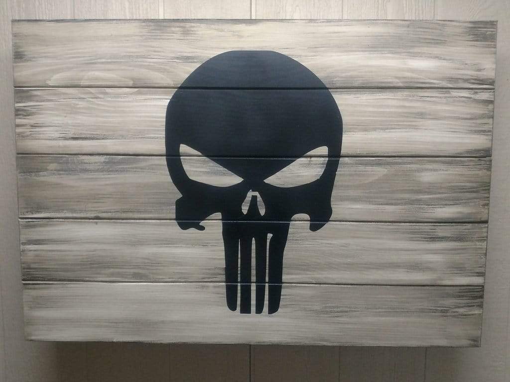 Liberty Home Large Punisher Hidden Gun Storage Sign Armadillo Safe and Vault