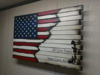 Liberty Home Small 2 Compartment Gun Concealment Flag With Logo Armadillo Safe and Vault