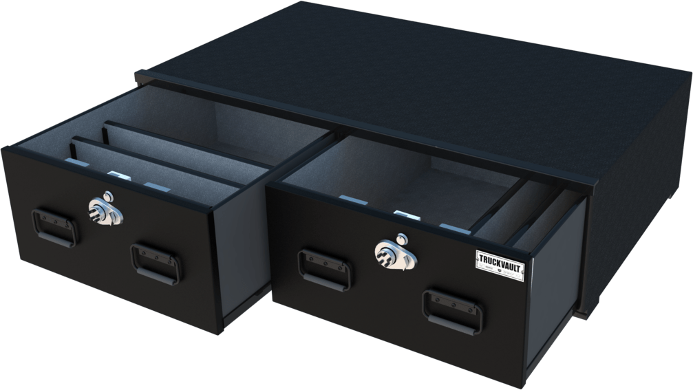 TruckVault Toyota Tacoma (2005-2020) 2 Drawers Armadillo Safe and Vault